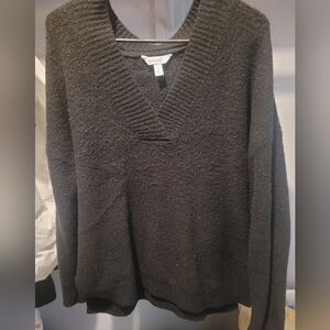 NINE WEST- Black Long Sleeve Sweater-  Size: Large